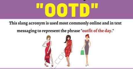 ootd meaning in urdu